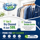 Get 5 Regular Clothes Dry Cleaned @ Just ₹599