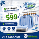 Get 5 Regular Clothes Dry Cleaned @ Just ₹599